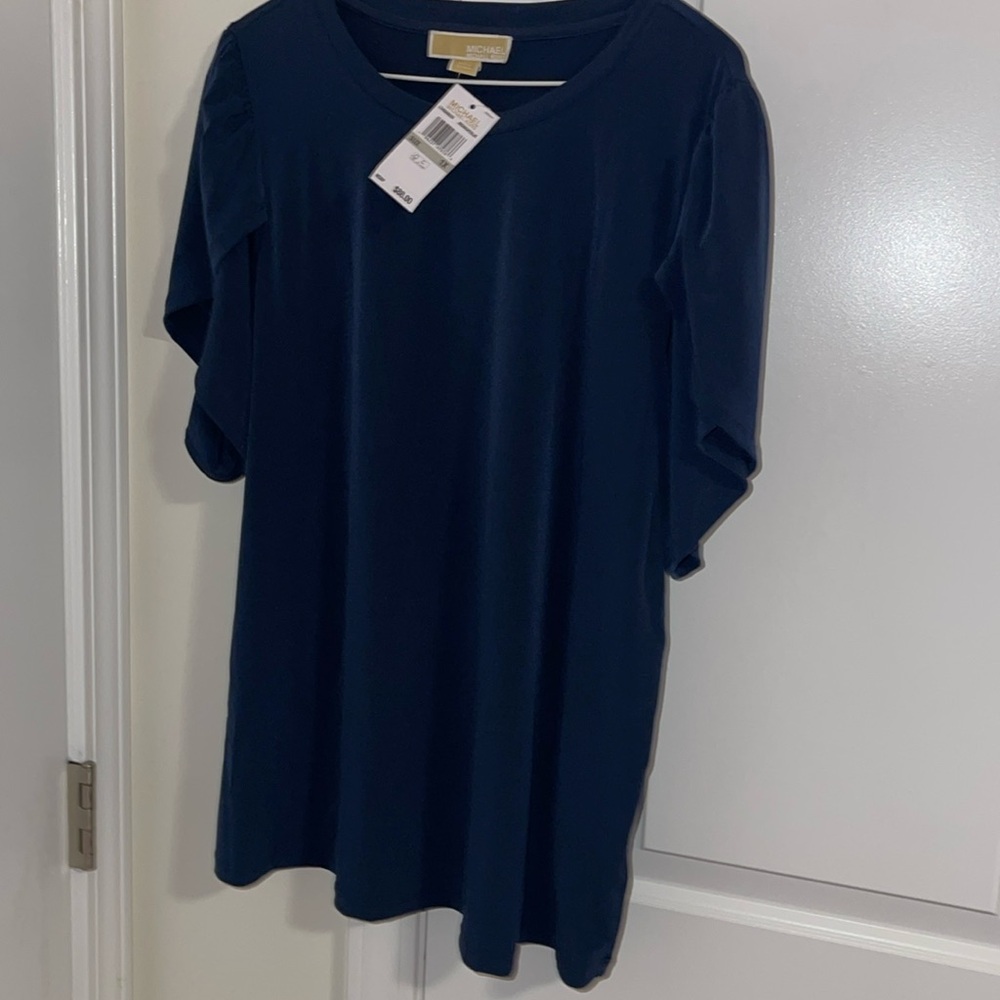 Michael Kors Navy Blue top NWT